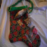 Large Adjustable Bonding Pouch - Poinsettia Large Adjustable Bonding Pouch - Poinsettia